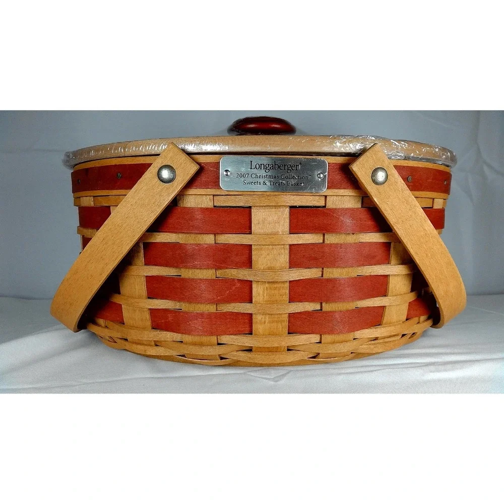 Longaberger 2007 Christmas Collection Sweets & Treats Basket‎ Liner Protector